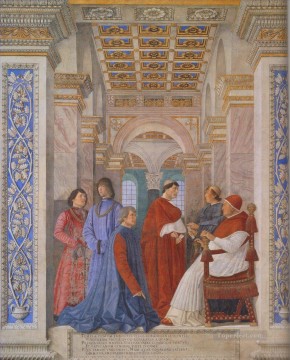 Andrea Mantegna Painting - La familia de Ludovico Gonzaga, pintor renacentista Andrea Mantegna